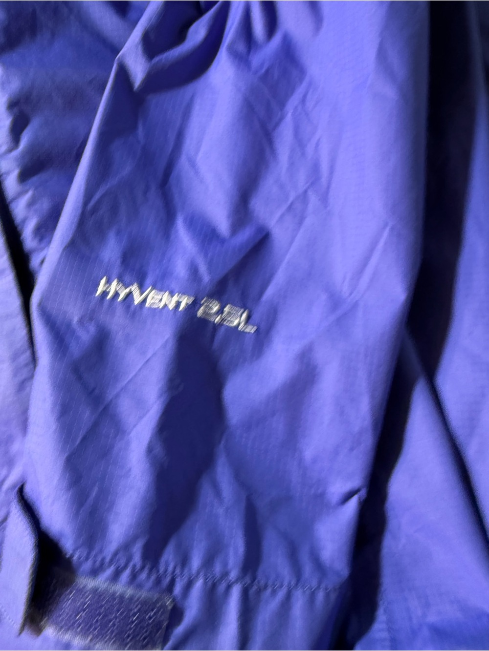 The North Face Purple Hooded Shell Hyvent underarm vent Jacket - Picture 6 of 8